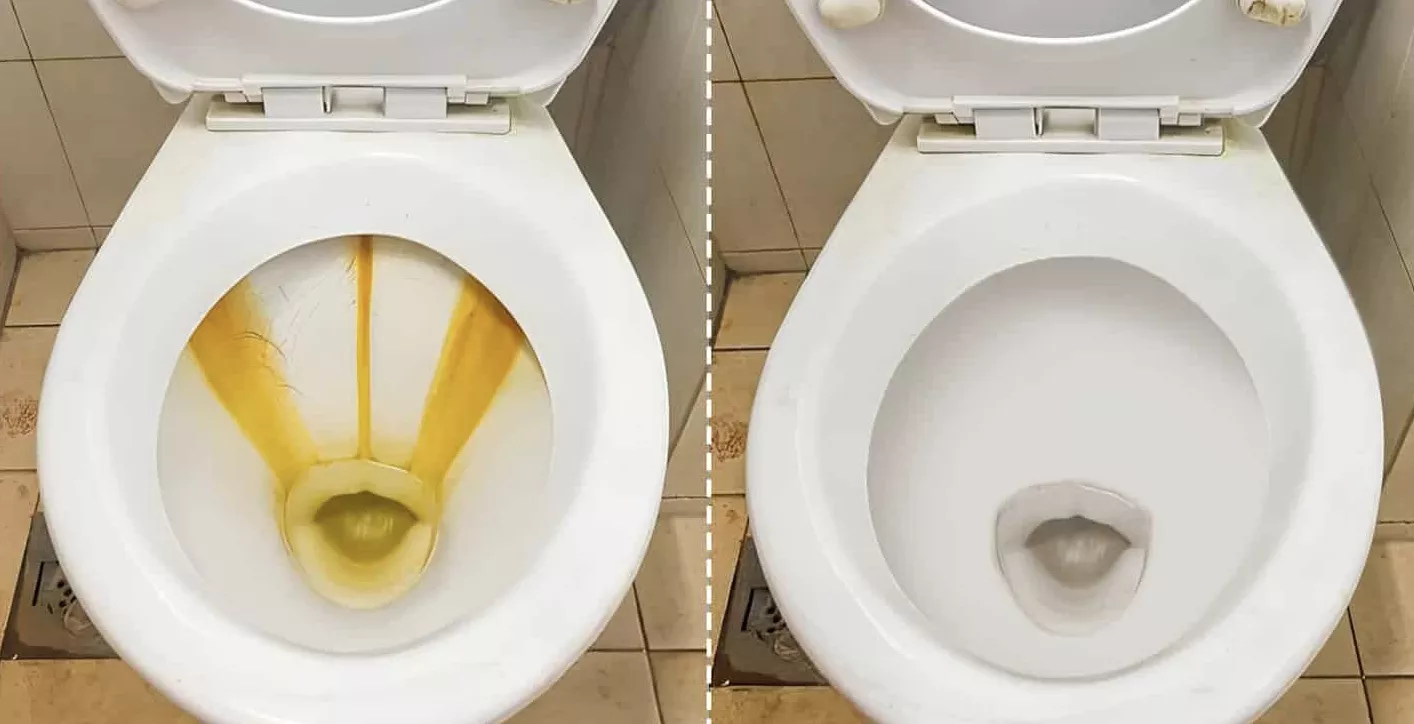 Basement bathroom severe hard water